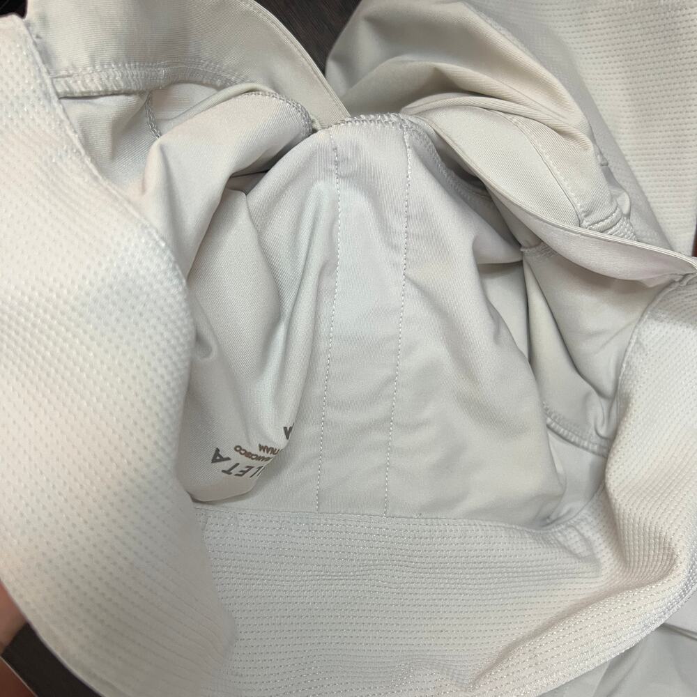 Athleta White Athletic Polo Shirt Women Medium Stretch Golf Top - Picture 16 of 16